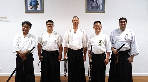 左から）Yoshi Satoh、David、Peer先生、日��、Keyan